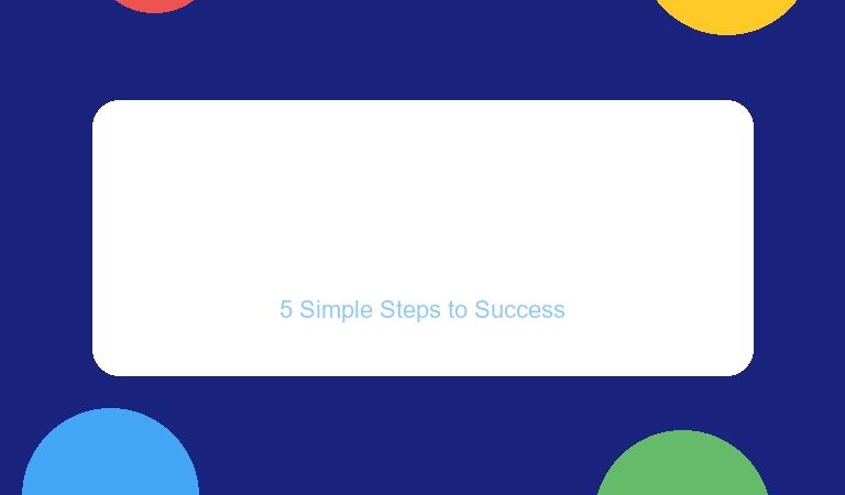 How to Create a Personal Financial Plan in 5 Simple Steps